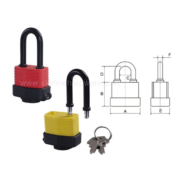 Waterproof Padlock-long Shackle