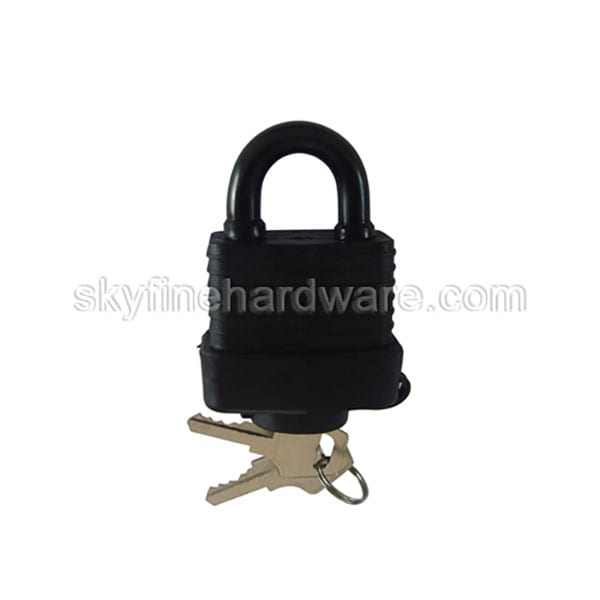 Waterproof laminated padlock